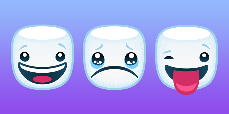 Mallow-moji Sticker Set